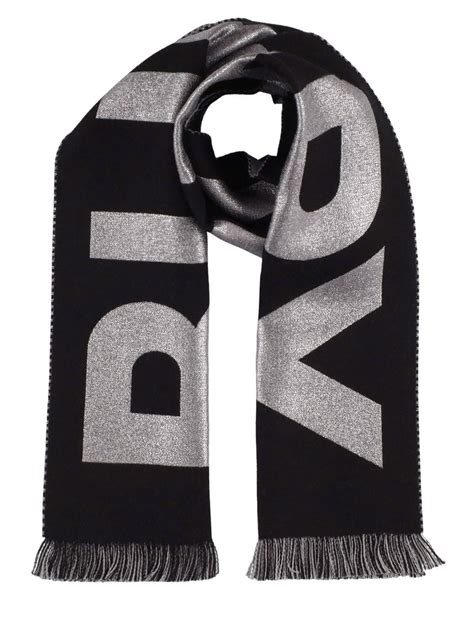 burberry logo-pattern wool football scarf|Logo Wool Scarf in Black .